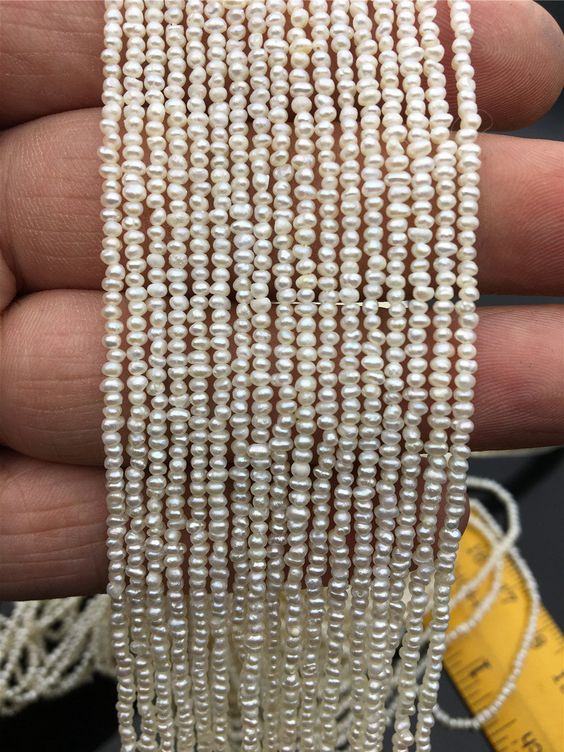 17'' AA+ 9-9.5mm big white rice pearl Necklace,NPN1-T39