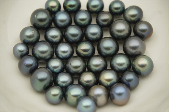 MoniPearl Tahitian Pearls,1 piece loose pearl,ROUND- Blue Color- Real Tahitian Pearl- 9mm,10mm,11mm,wholesale,T5