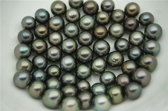 MoniPearl Tahitian Pearls,ROUND,Green Brown,9mm,10mm,11mm,Real Tahitian Pearl,Saltsea pearl,high luster,big pearl,malachite green pearl,blue pearl,T7