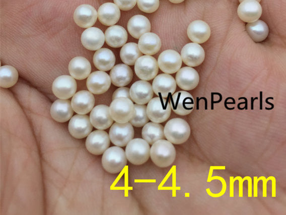 MoniPearl 4-4.5mm,seed pearl,10 pcs,round pearl,AAA freshwater pearl,ivory color pearl,genuine freshwater pearl,high quality pearl earrings,beading supplies,RZ24-3A-5