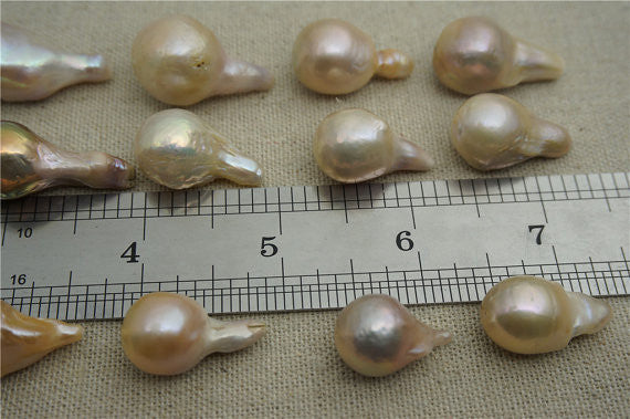 MoniPearl Round Pearl,Flaming ball pearl,one pearl,white color,Genuine Fresh Water Pearl,keshi pearl,baroque pearl,Leather Cor