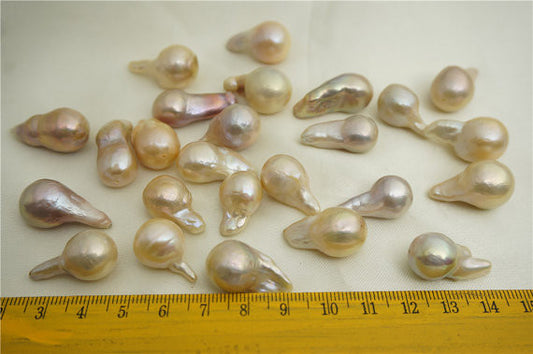 MoniPearl Round Pearl,Flaming ball pearl,one pearl,white color,Genuine Fresh Water Pearl,keshi pearl,baroque pearl,Leather Cor