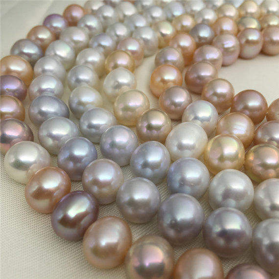 MoniPearl 9-10mm high luster, Metallic luster pearl strand,high luster freshwater pearls,approx 42pcs, loose freshwater pearl,potato pearl,wholesale