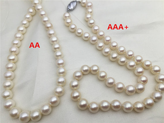 MoniPearl 8-9mm,White Round Pearl strand,high luster freshwater pearls,loose freshwater pearl,wholesale price
