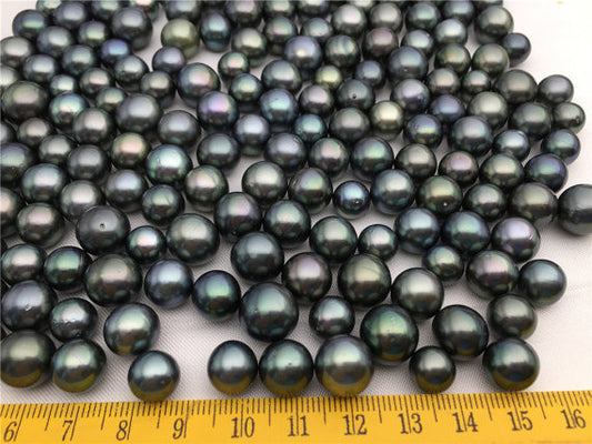 MoniPearl Tahitian Pearls,Tahiti pearl ,9-12mm,One piece,Black Pearl,Real tahitian,Saltsea pearl,high luster,high quality,big pearl,black,malachite green pearl