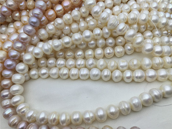 MoniPearl 10-11mm,large button pearl,large hole,2.0mm,2.5mm,3mm large hole freshwater pearls,patota pearl,loose freshwater pearl,full strand,SM11-2A-1