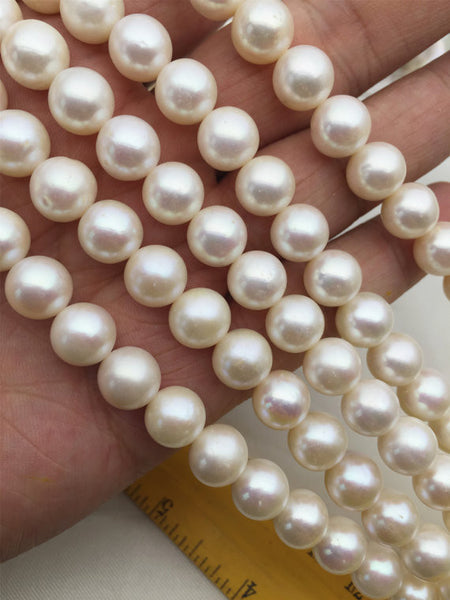 MoniPearl 9.5-10.5mm round pearl,approx 40pcs,freshwater genunine pearl,round pearls,cultured pearl beads,natural pearls,loose pearl bead,L18-4