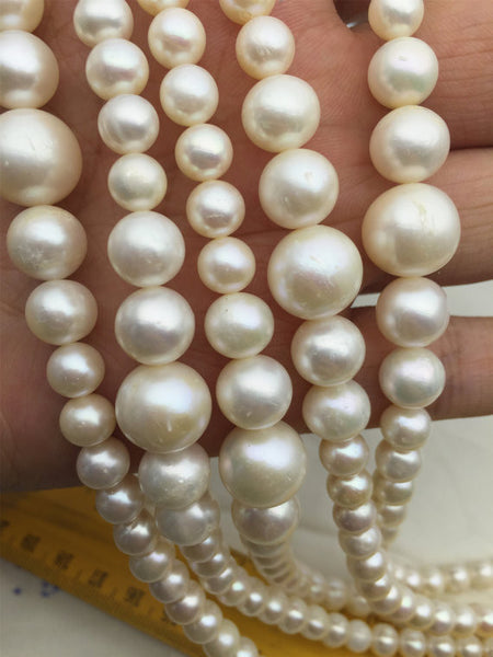 MoniPearl 6-13mm round pearl,approx 66pcs,freshwater genunine pearl,round pearls,cultured pearl beads,natural pearls,loose pearl bead,L18-4