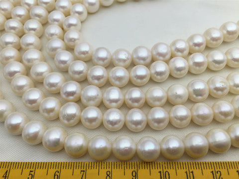 MoniPearl 9-10mm round pearl,approx 42pcs,freshwater genunine pearl,round pearls,cultured pearl beads,natural pearls,loose pearl bead,L18-3