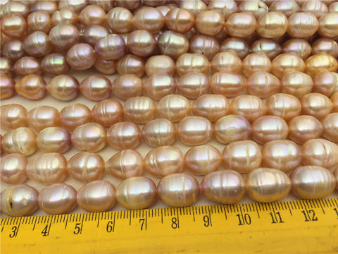 MoniPearl Rice Pearl 50%OFF,10.5-11.5mmX12-15mm,very Big Rice pearls,large hole,2mm,2.5mm, pink lavender pearl,around 28pcs,rice pearl,loose pearl beads,LR11-A-1