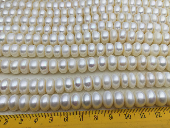 MoniPearl 12-13mm,large button pearl,large hole,2.0mm,2.5mm,3mm large hole freshwater pearls,patota pearl,loose freshwater pearl,full strand,SM12-3A-1