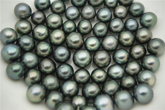 MoniPearl Tahitian Pearls,ROUND,Green Color,9mm,10mm,11mm,Real Tahitian Pearl,9-12mm,Black Pearl,Real tahitian,Saltsea pearl,high luster,malachite green pearl,T6