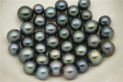 MoniPearl Tahitian Pearls,1 piece loose pearl,ROUND- Blue Color- Real Tahitian Pearl- 9mm,10mm,11mm,wholesale,T5