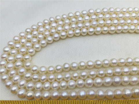 MoniPearl 5-6mm round pearl,approx 76pcs,freshwater genunine pearl,round pearls,cultured pearl beads,natural pearls,loose pearl bead,L18-15