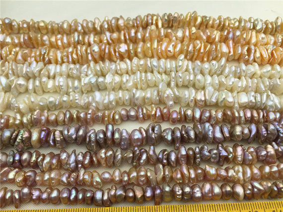 MoniPearl Baroque Pearl,7-10mmx9-12mm, Cream Freshwater Keshi Pearls,pink lavender pearl,good quality,cheap,wholesale price,baroque pearl,keshi pearl strands,M101