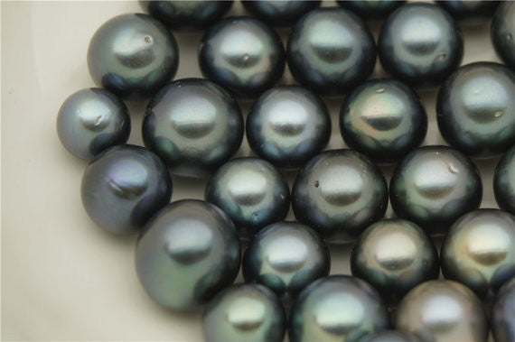 MoniPearl Tahitian Pearls,1 piece loose pearl,ROUND- Blue Color- Real Tahitian Pearl- 9mm,10mm,11mm,wholesale,T5