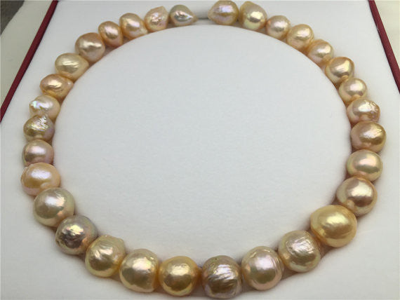 MoniPearl Baroque Pearl,1 piece,pink white baroque pearl,Metallic luster pearl,Huge Nucleated Pearl Earrings,Kasumi Like Mauve Pink Bronze Overtone Nucleated Bead