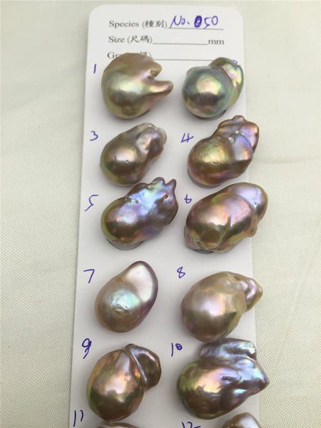 MoniPearl Baroque Pearl,lavender falmeball pearl,Baroque pearl Pendant,Metallic luster,Super large Baroque pearl,Cultured Freshwater Pearl,flameball pearls,No.050
