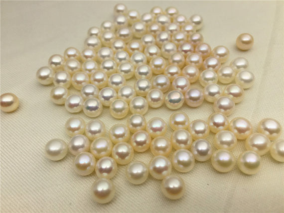 MoniPearl Round Pearl 5.5-6mm,1 piece loose pearl,AAA freshwater pearl,white color pearl, ivory color genuine freshwater pearl,high quality pearl earrings,beading supplies,L4-Round