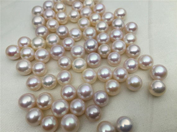 MoniPearl 8-9mm,1 piece round pearl,AAA freshwater pearl,white color pearl, ivory color genuine freshwater pearl,high quality pearl earrings,beading supplies,L4-Round