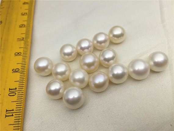 MoniPearl 10-11mm,near round pearl,AAA freshwater pearl,white color pearl, ivory color genuine freshwater pearl,high quality pearl earrings,beading supplies,L4-Round