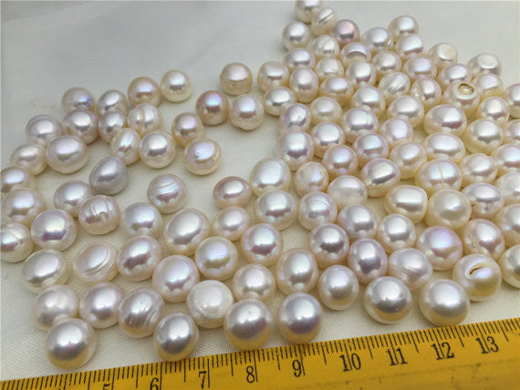 MoniPearl 10-11mm potato pearl,20pcs,very high luster Potato Pearl Large Hole Pearl Strand,Loose Freshwater Pearls Wholesale,CR11-2A-4