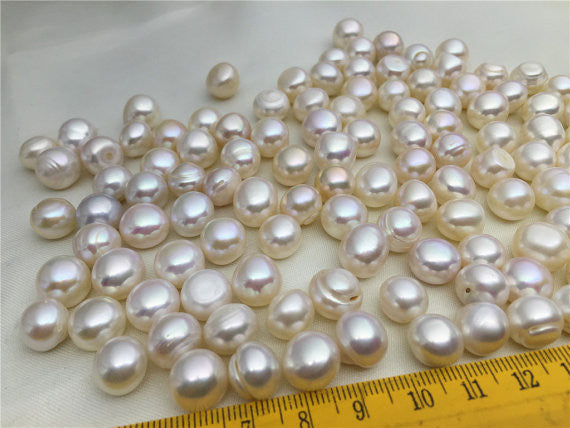 MoniPearl 10-11mm potato pearl,20pcs,very high luster Potato Pearl Large Hole Pearl Strand,Loose Freshwater Pearls Wholesale,CR11-2A-4