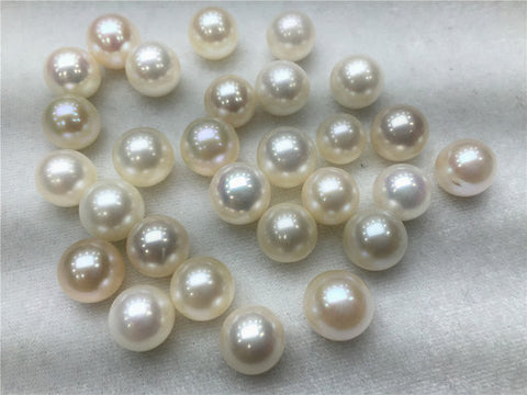 MoniPearl 11-12mm,1 piece round pearl,AAA freshwater pearl,white color pearl, ivory color genuine freshwater pearl,high quality pearl earrings,beading supplies,L4-Round