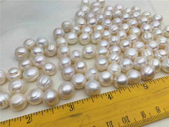 MoniPearl 10-11mm short potato pearl,very high luster, Potato Pearl Large Hole Pearl Strand,Loose Freshwater Pearls Wholesale,CR11-2A-3