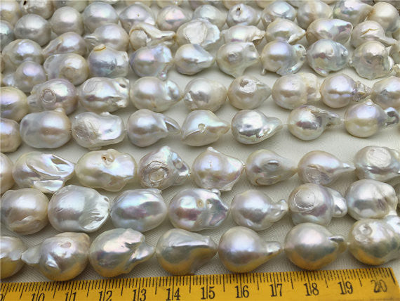 MoniPearl Baroque Pearl,13-15mmx16-19mm,very cheap,flame ball Baroque Pearl,full strand loose pearl,China,keshi pearl,Genuine Fresh Water Pearl,kasumi pearl,HZ-5