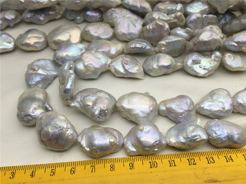 MoniPearl Baroque Pearl,17-23mmx19-25mm,cheap,flame ball Baroque Pearl,full strand loose pearl,China,keshi pearl,Genuine Fresh Water Pearl,kasumi pearl,HZ-32