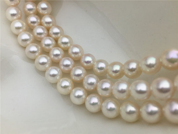 MoniPearl Tahitian Pearls,7-7.5mm,akoya flameball pearl,round akoya pearl,made in japan,cultured pearl beads,Salt Water Pearl,loose pearl bead, M109