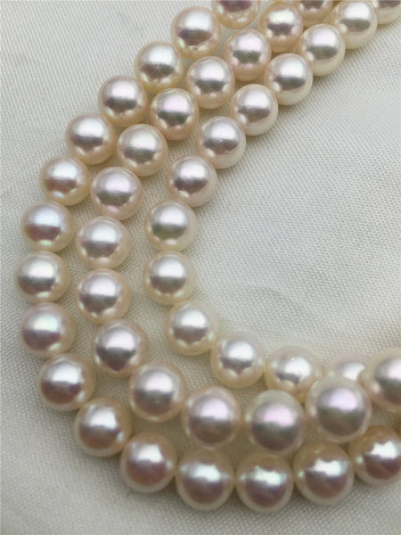 MoniPearl Tahitian Pearls,7-7.5mm,akoya flameball pearl,round akoya pearl,made in japan,cultured pearl beads,Salt Water Pearl,loose pearl bead, M109
