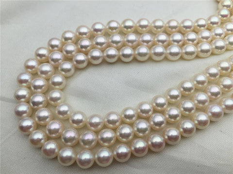 MoniPearl Tahitian Pearls,7-7.5mm,akoya flameball pearl,round akoya pearl,made in japan,cultured pearl beads,Salt Water Pearl,loose pearl bead, M109