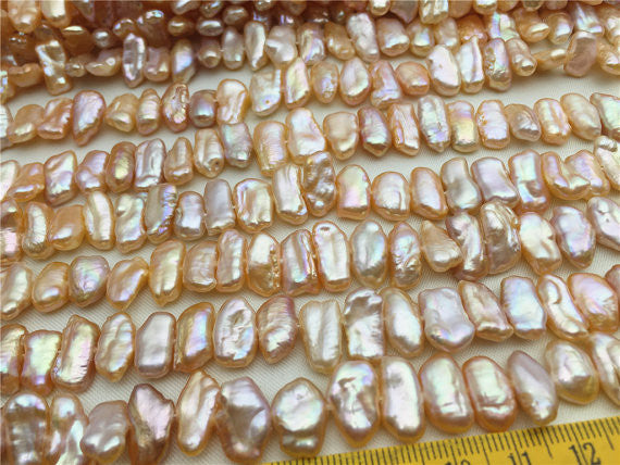 MoniPearl Special Pearl,Pink Biwa Pearl Very Good Quality,high luster,Pink Pearl necklace,Genuine Fresh Water Pearl,Wedding Necklace,Mothers Day,ZS-11