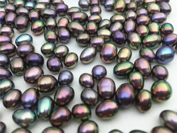 MoniPearl Rice Pearl 6-7mm Metallic luster rice pearl strand,high luster freshwater pearls,approx 46pcs, loose freshwater pearl,rice pearl,wholesale
