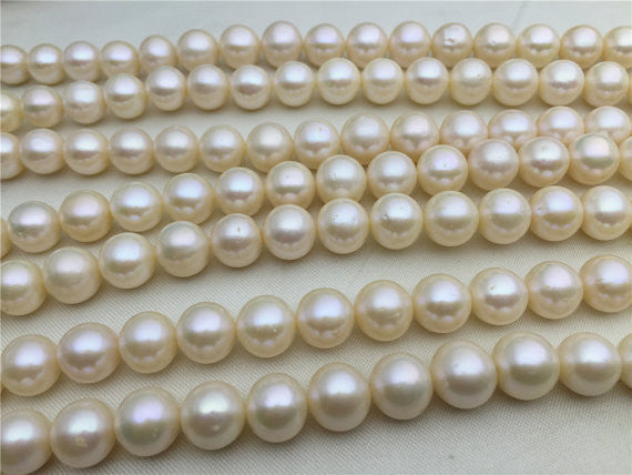 MoniPearl 10-11mm,round pearl,approx 40pcs,large hole,2mm,3mm,2.5mm1.5mm,round pearls,cultured pearl beads,natural pearls,loose pearl bead,L18-17
