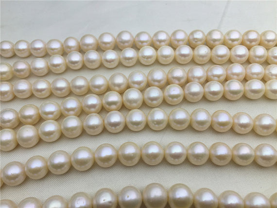MoniPearl 10-11mm,round pearl,approx 40pcs,large hole,2mm,3mm,2.5mm1.5mm,round pearls,cultured pearl beads,natural pearls,loose pearl bead,L18-17