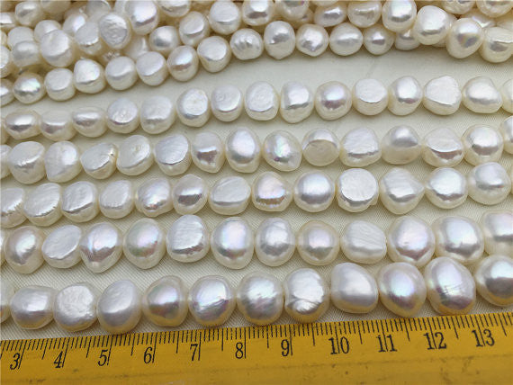 MoniPearl Baroque Pearl,10-11mmx11-12mm,baroque pearls-39cm strand-whitepearl, around 37pcs,rice pearl,loose pearl beads,DIY,high luster,LM11-2A-1
