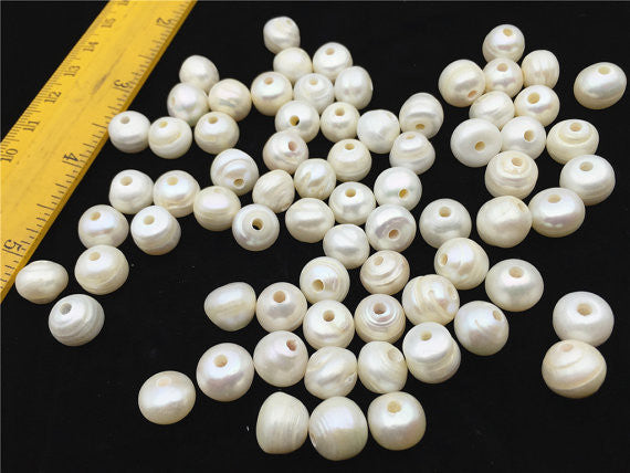 MoniPearl Button Pearl,10-11mm,button pearl,large hole 1.6mm,2.2mm,2.5mm,3mm freshwater pearls,WHOLESALE,pearl beads,loose freshwater pearl,10 pieces,SM11-2A-1