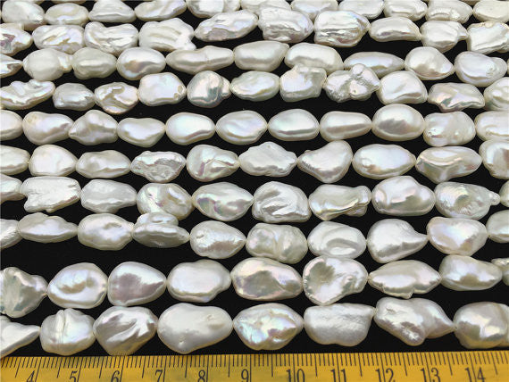 MoniPearl Baroque Pearl,30% OFF,10-12mm* White Freshwater Keshi Pearls,good quality,full strand,32pcs,wholesale price,baroque pearl,keshi pearl strands,zs-9