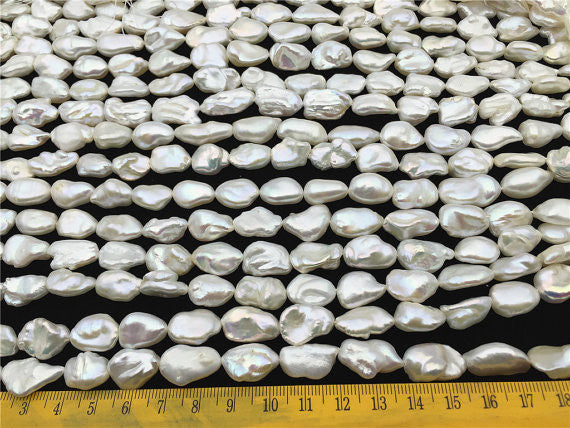 MoniPearl Baroque Pearl,30% OFF,10-12mm* White Freshwater Keshi Pearls,good quality,full strand,32pcs,wholesale price,baroque pearl,keshi pearl strands,zs-9