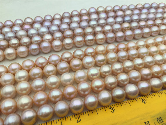 MoniPearl 11-12mm lavender round pearl,approx 38pcs,freshwater genunine pearl,round pearls,cultured pearl beads,natural pearls,loose pearl bead,L18-9