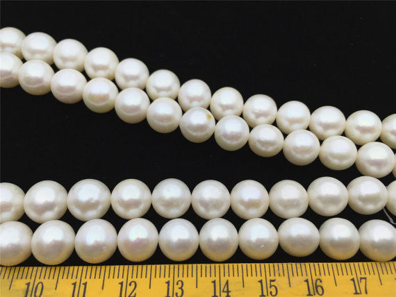 MoniPearl 10-11mm ivory round pearls,approx 38pcs,freshwater genunine pearl,round pearl,cultured pearl beads,natural pearls,loose pearl bead,L18-21
