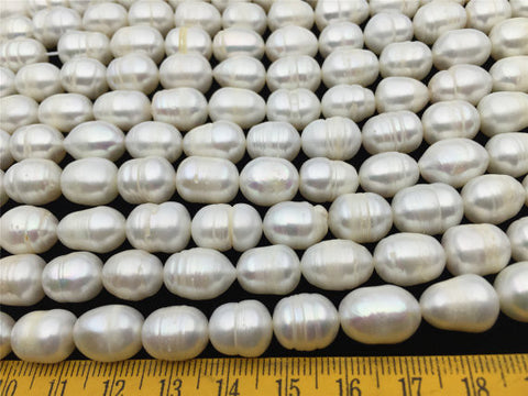 MoniPearl Rice Pearl 50% OFF,9.5-10.5mmX11-13mm,very Big Rice pearls,large hole,2mm,2.5mm,white pearl,around 30pcs,rice pearl,loose pearl beads,LR10-A-2