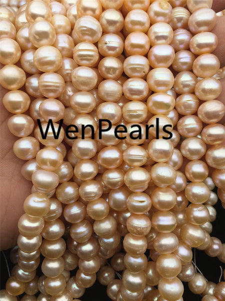 MoniPearl 9.5-10.5mm,Large button pearl strand,0.9mm,1.5mm,2.2mm,large hole freshwater pearls,loose freshwater pearl,39pcs,button pearl,SM10-A-3