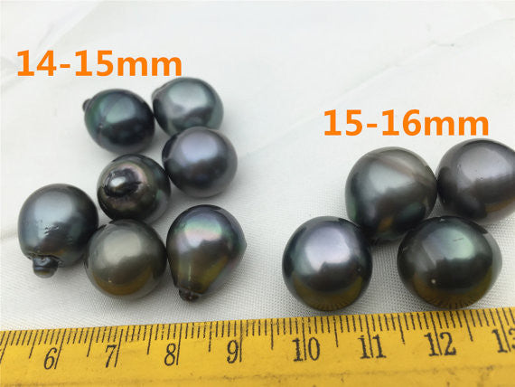 MoniPearl Tahitian Pearls,1 piece,12-15mm,Big tahitian rice pearl,Genuine Baroque Tahitian Pearl ,loose pearl,natural color,Large Huge Baroque Tahitian Pearl,TH1215-2A-5