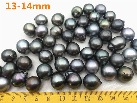 MoniPearl Tahitian Pearls,1 piece,12-15mm,Big tahitian rice pearl,Genuine Baroque Tahitian Pearl ,loose pearl,natural color,Large Huge Baroque Tahitian Pearl,TH1215-2A-5