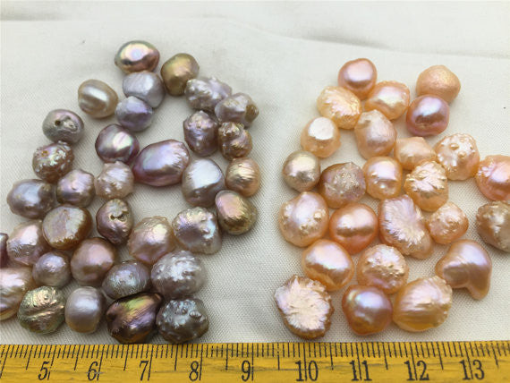 MoniPearl Baroque Pearl,20 pcs,9-12mm,pink lavender baroque pearls,lavender pearl,baroque pearl,loose pearl beads,high luster,YX1