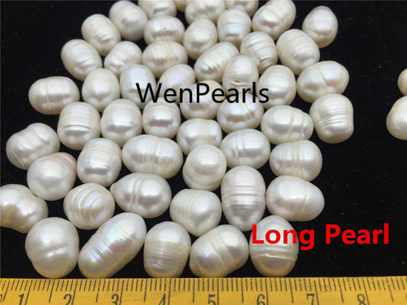 MoniPearl 11mm,,Potato Pearl Large Hole Pearl Strand,Loose Freshwater Pearls Wholesale CR11-A-1
